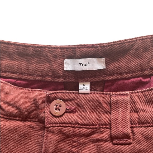 Aritzia TNA Women’s Troop Cargo Pants Burgundy, size 4 - Picture 6 of 15